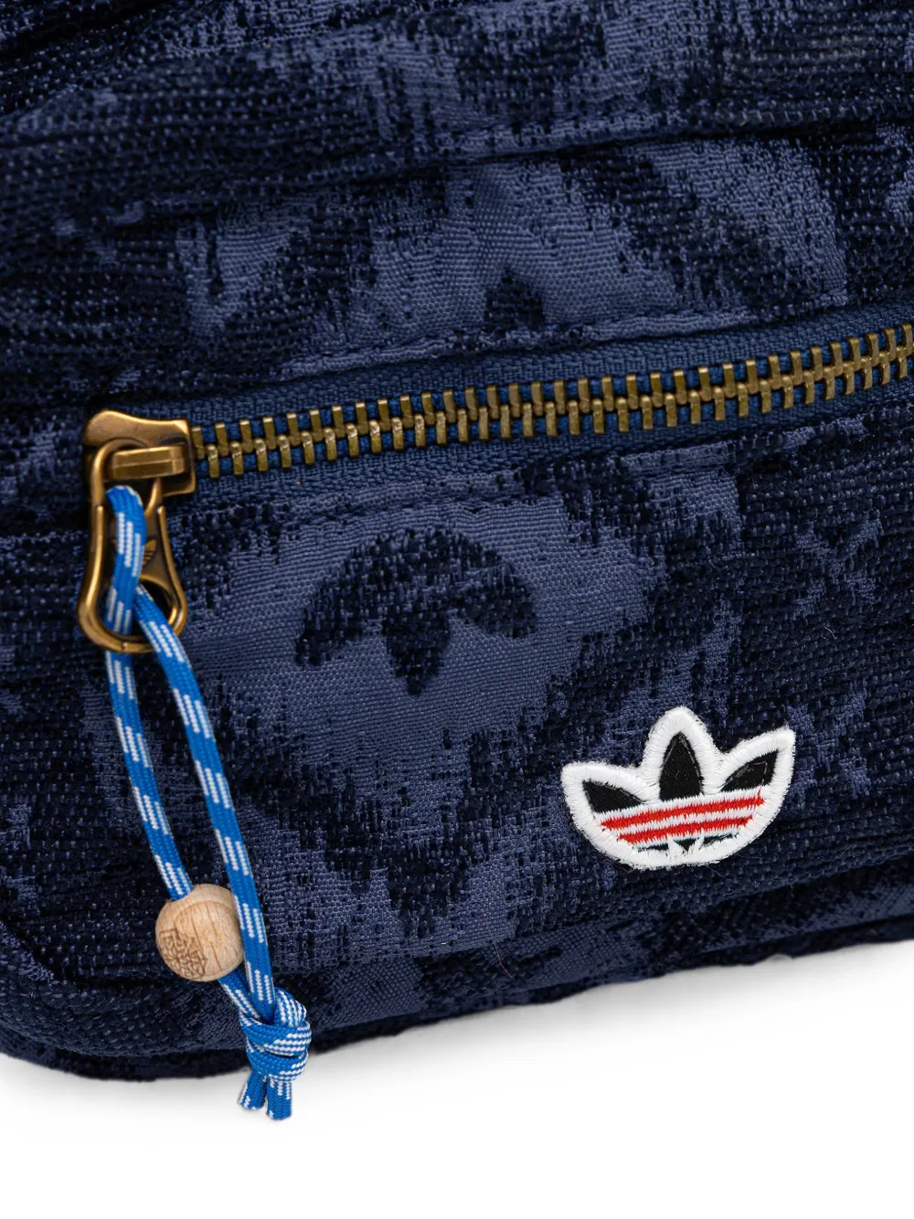 adidas x CLOT jacquard-logo belt bag Blauw