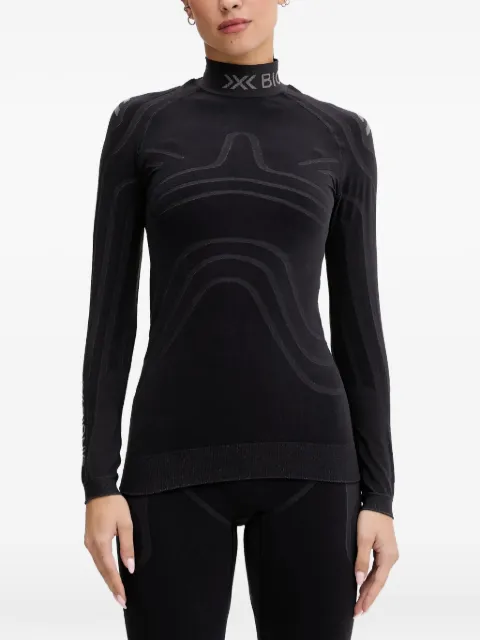 X BIONIC logo-print high-neck top