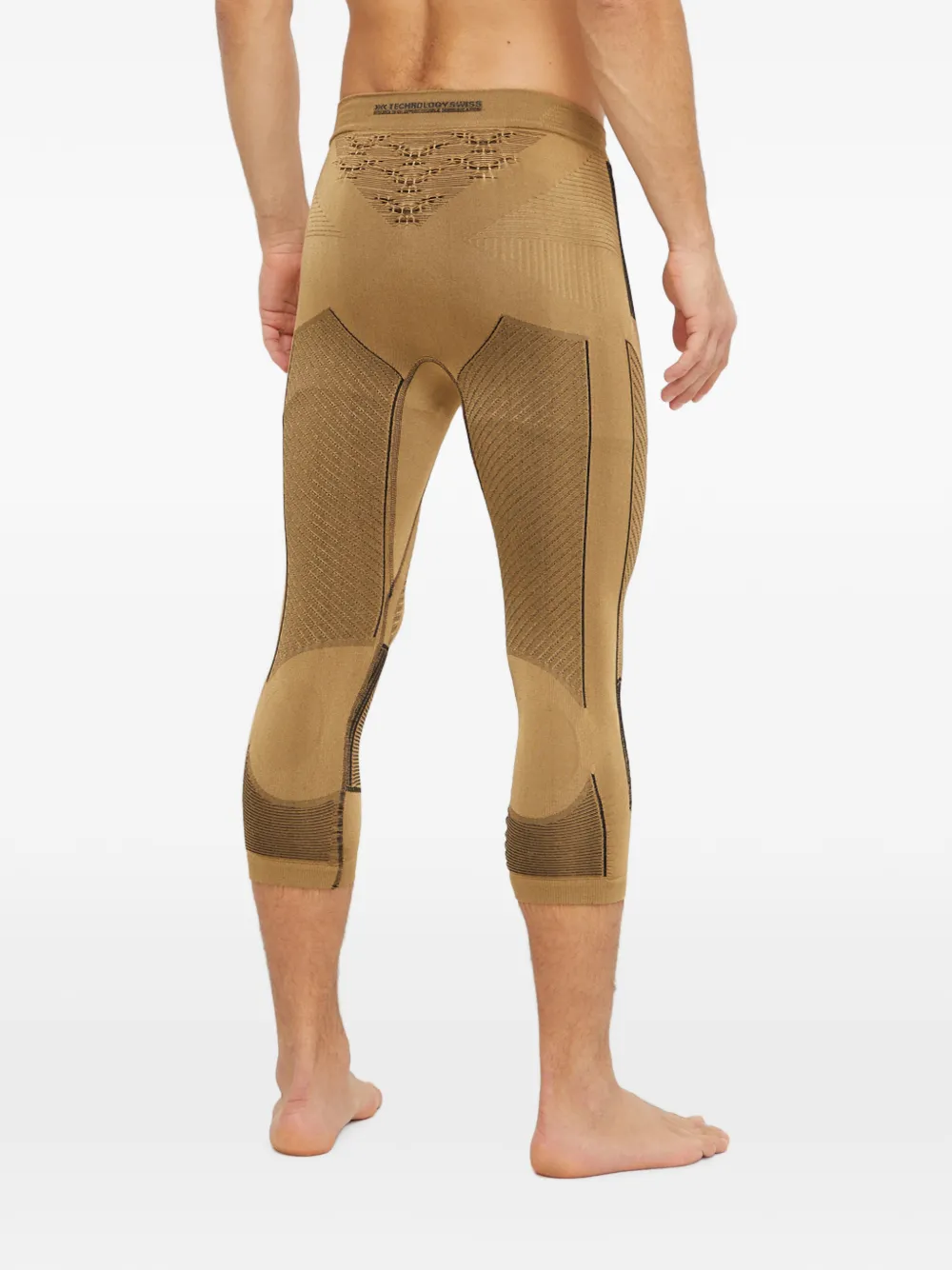 X BIONIC Cropped legging met vlakken Bruin