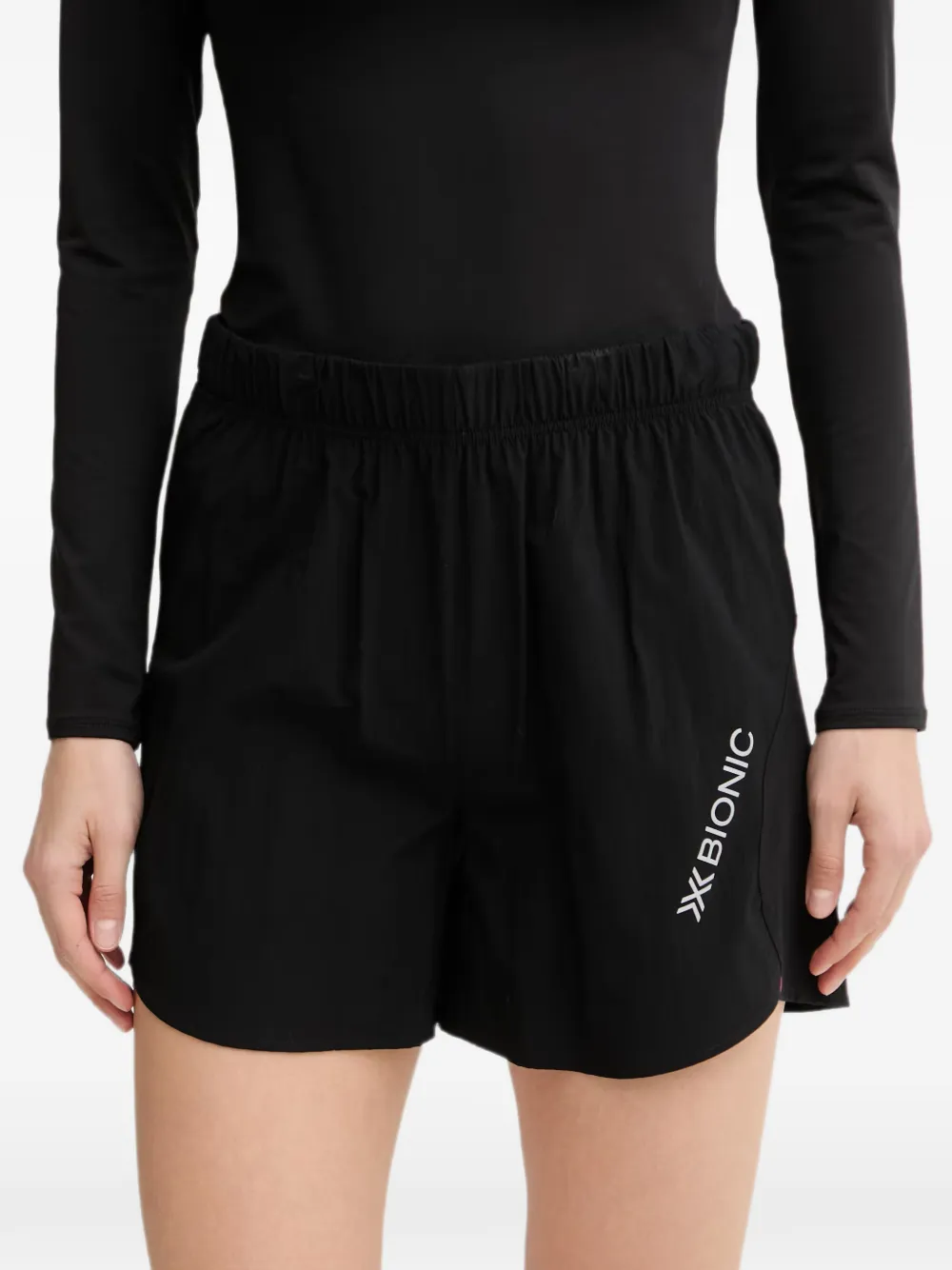 X-bionic Logo-print Elasticated Shorts In Black