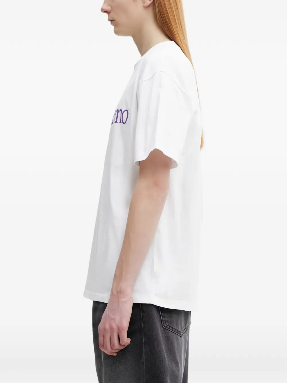 NO PROBLEMO oversized T-shirt met logoprint Wit