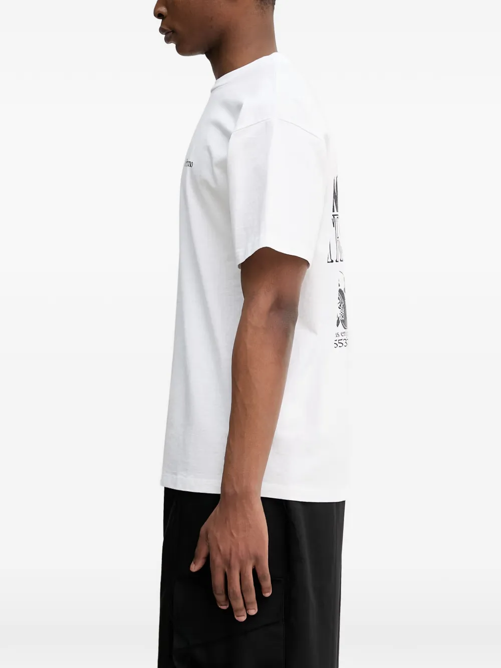 NO PROBLEMO T-shirt met grafische print Wit