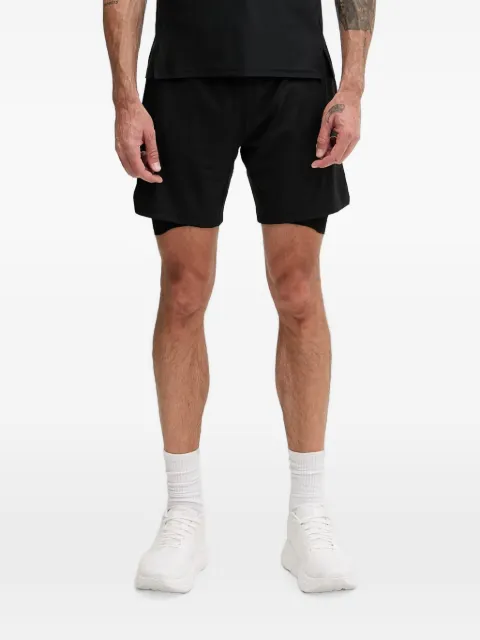 X BIONIC logo-print panelled shorts