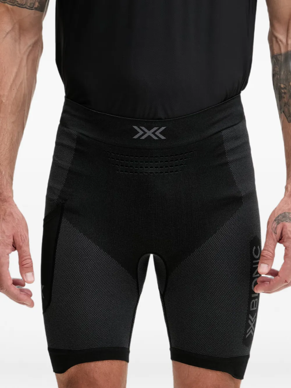 X-bionic Logo-print Panelled Shorts In Multi