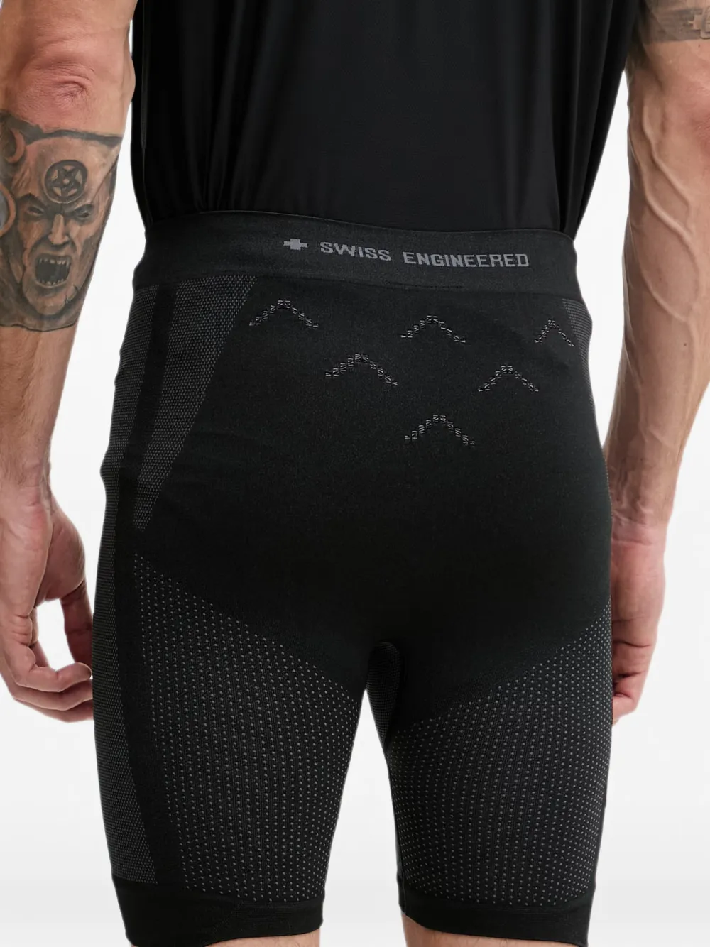 X-bionic Logo-print Panelled Shorts In Multi