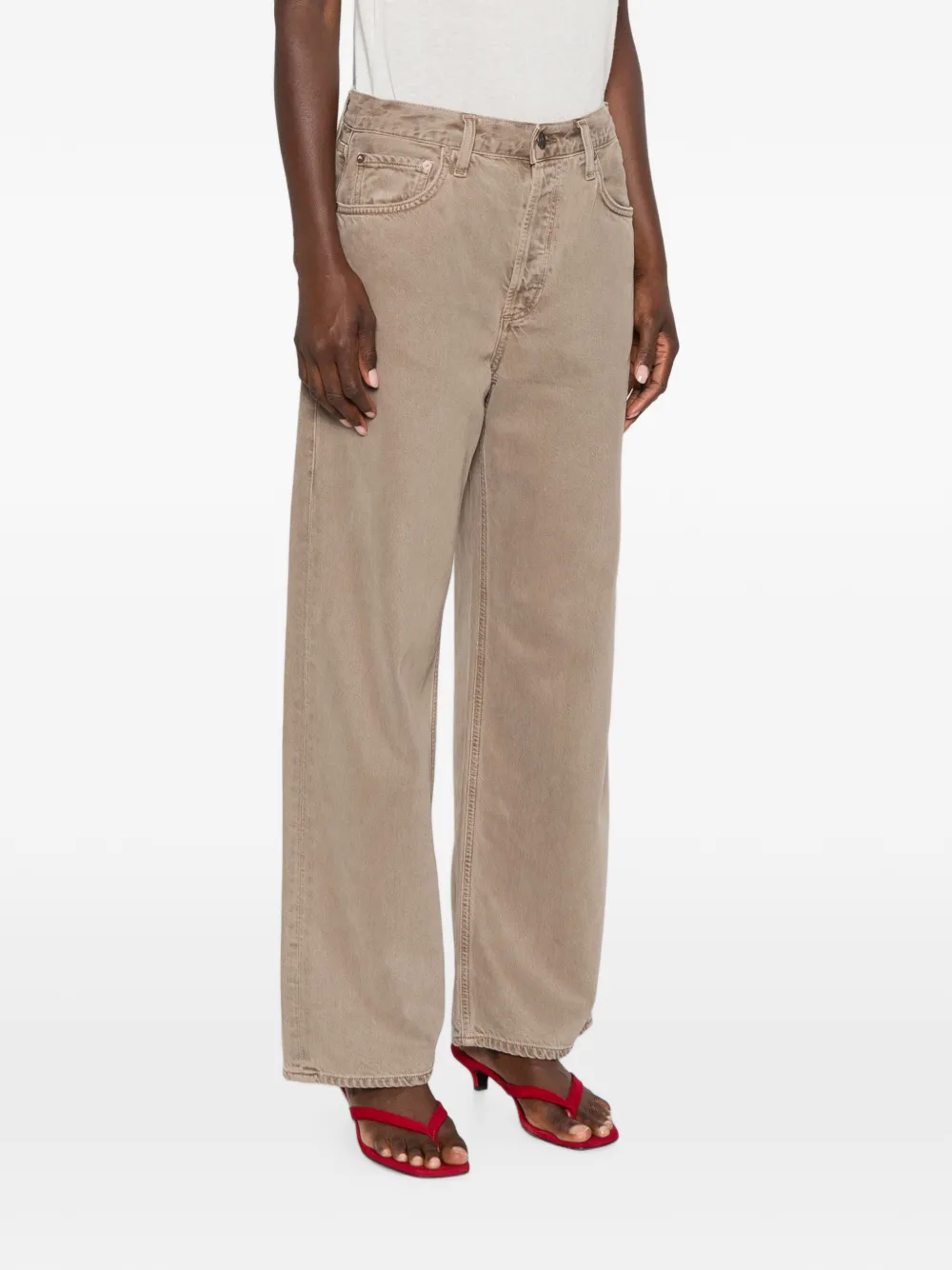 AGOLDE Low Slung Baggy straight jeans Grijs