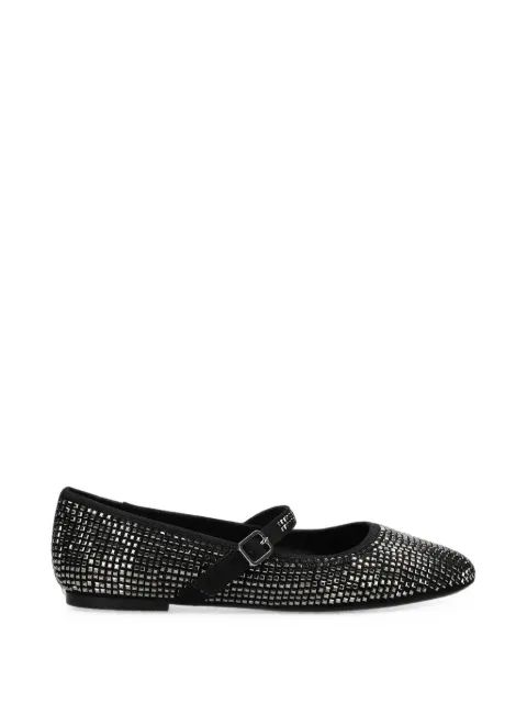 MEXX stud-embellished buckle-strap ballet flats