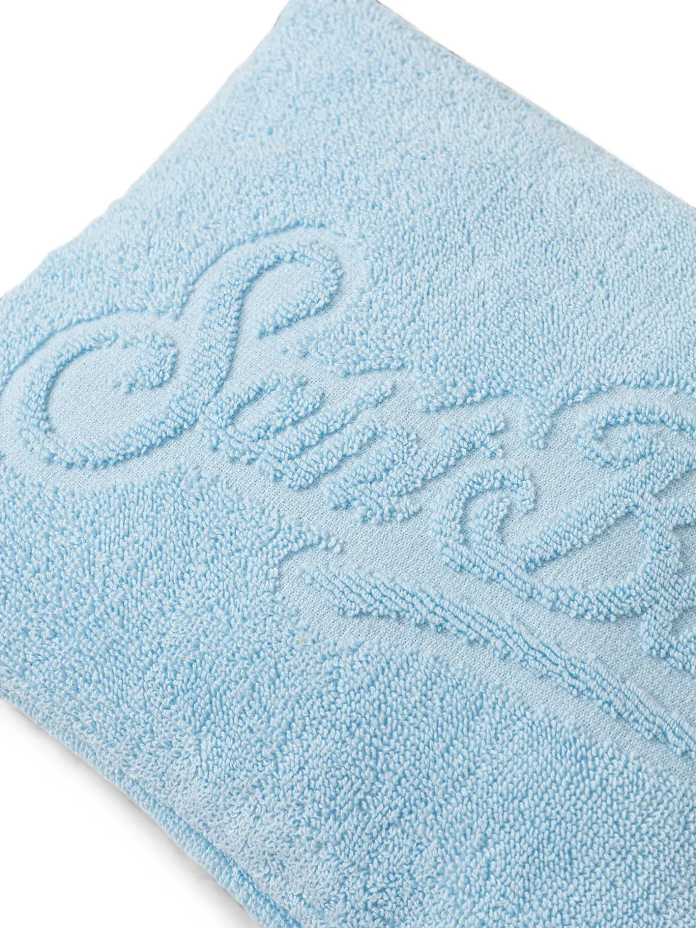 MC2 Saint Barth Lichtblauwe Pareasy pochette met Saint Barth-logo met jacquard