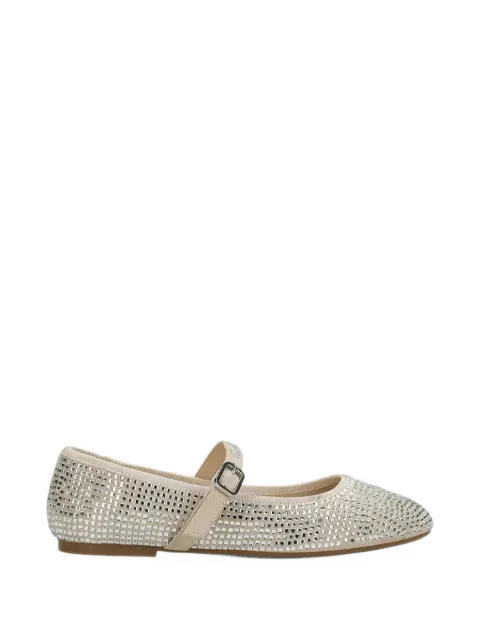 MEXX crystal-embellished buckle-strap ballet flats