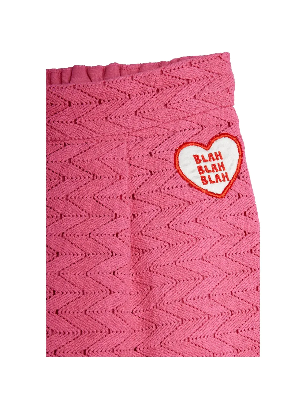 Mini Rodini Broek met hartpatch Roze