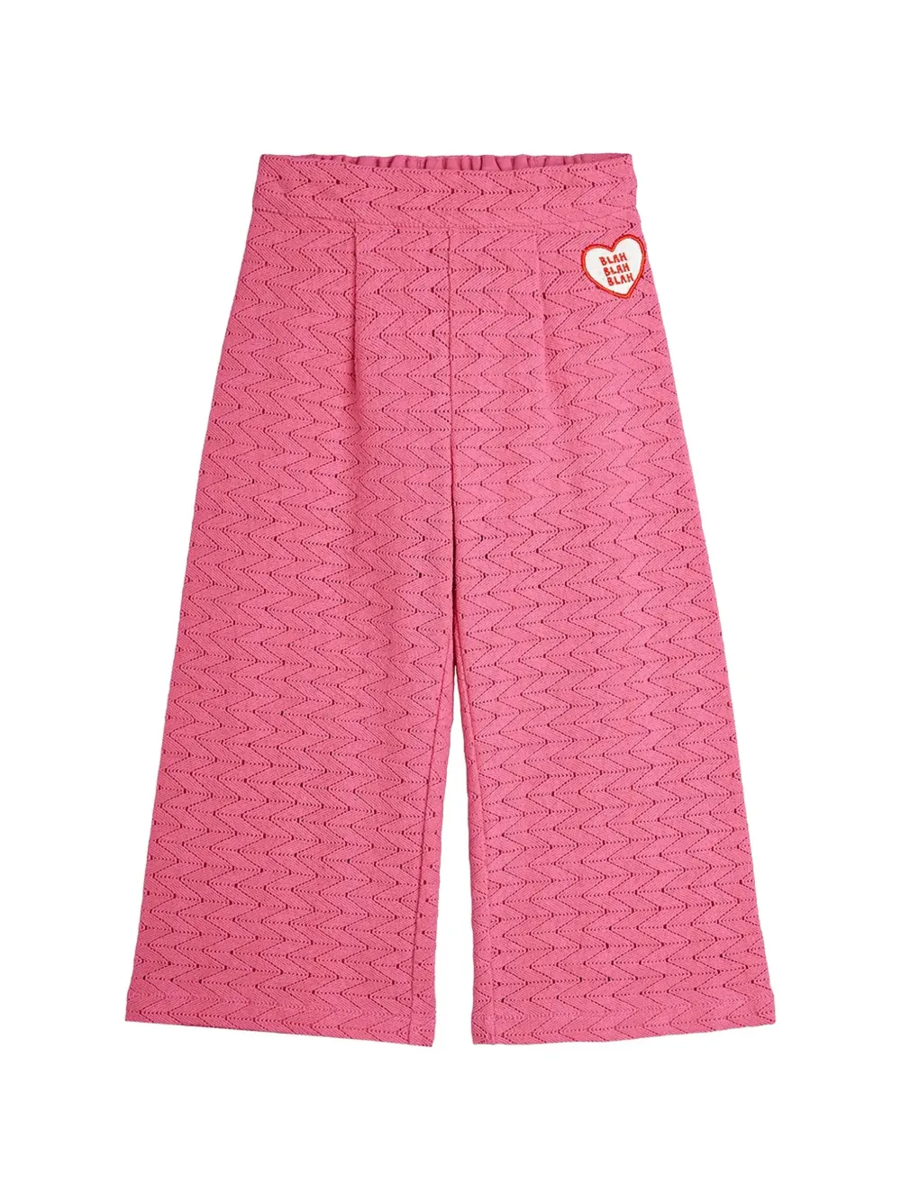 Mini Rodini heart-patch trousers - Rosa