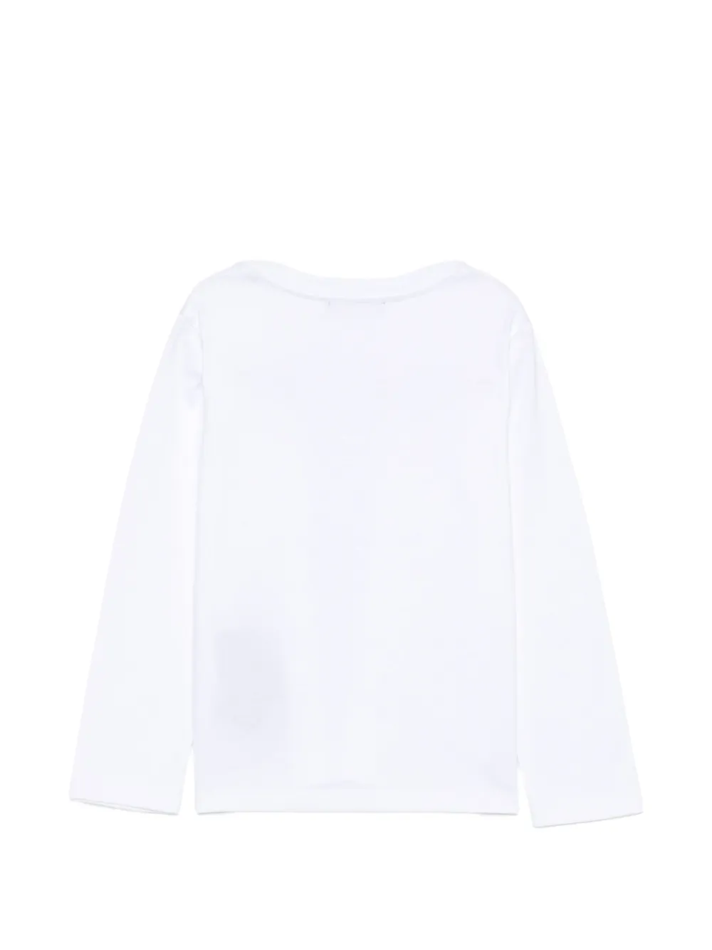 Balmain Kids T-shirt met lange mouwen Wit