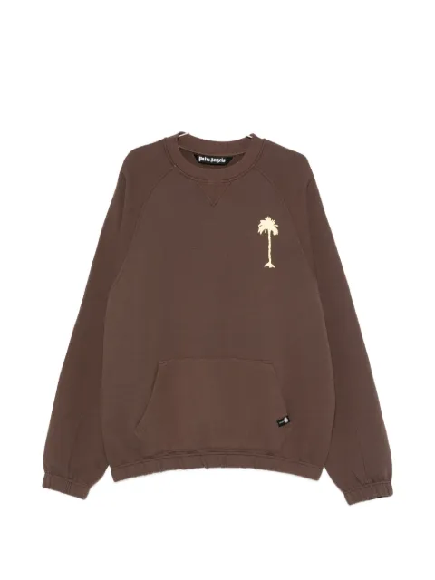 Palm Angels graphic-print pouch-pocket sweater
