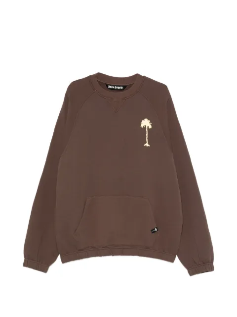 Palm Angels graphic-print pouch-pocket sweater