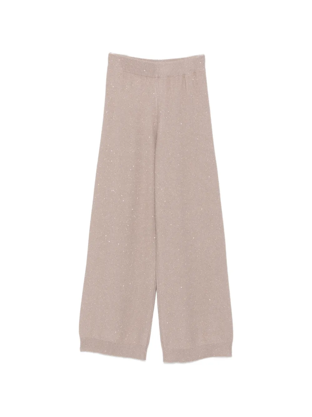 Fabiana Filippi sequin-embellished knitted trousers - Nude