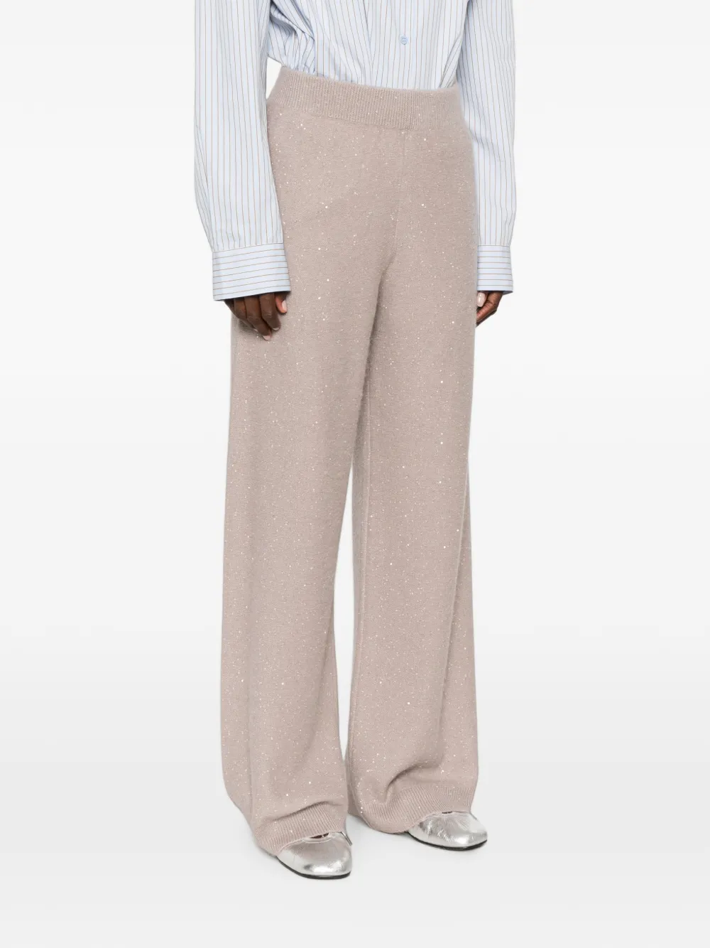 Fabiana Filippi Broek met pailletten Beige