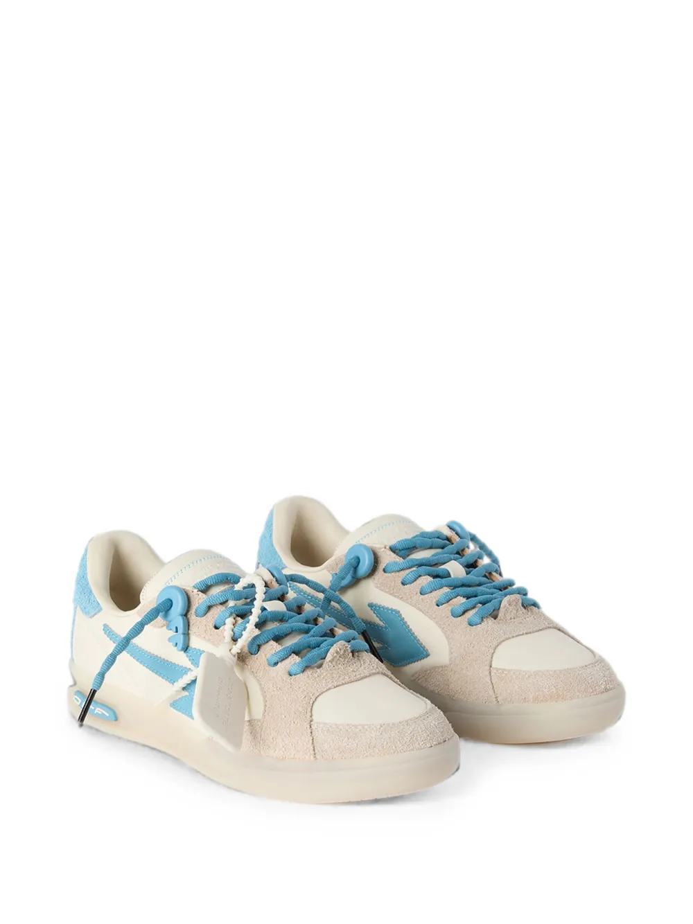 Off-White End of Play sneakers met suède vlakken Beige