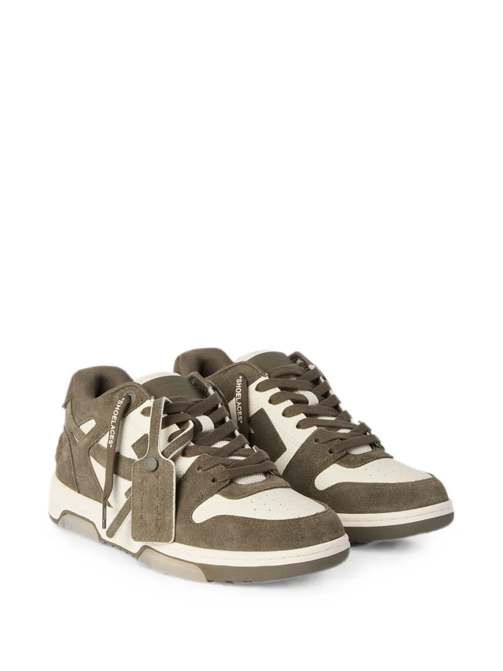 Off-White Out Of Office panelled sneakers Groen