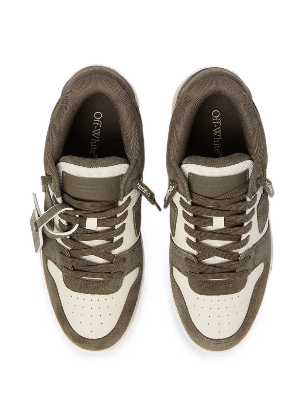 Off-White Out Of Office panelled sneakers Groen