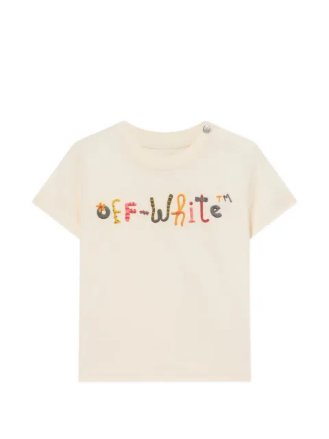 Off-White Kids T-shirt Pongo con logo