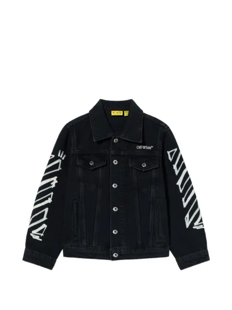 Off-White Kids Diagonal Marker denim jacket