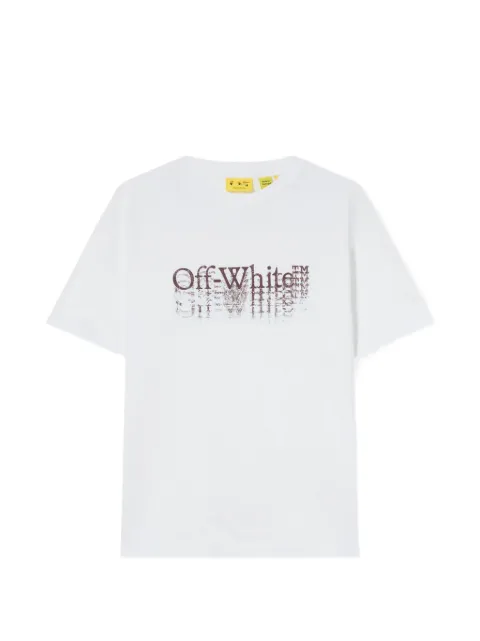 Off-White Kids Big Bookish Stamp cotton T-shirt