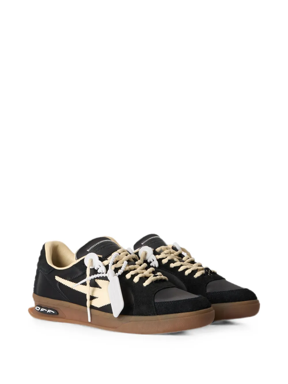 Off-White M-End Of Play-06209 sneakers met suède vlakken Zwart