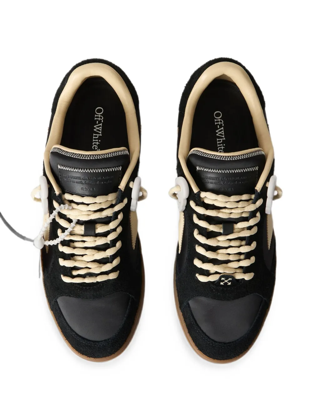 Off-White M-End Of Play-06209 sneakers met suède vlakken Zwart
