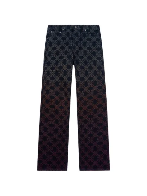 Off-White Arrow Monogram degradé-jacquard jeans