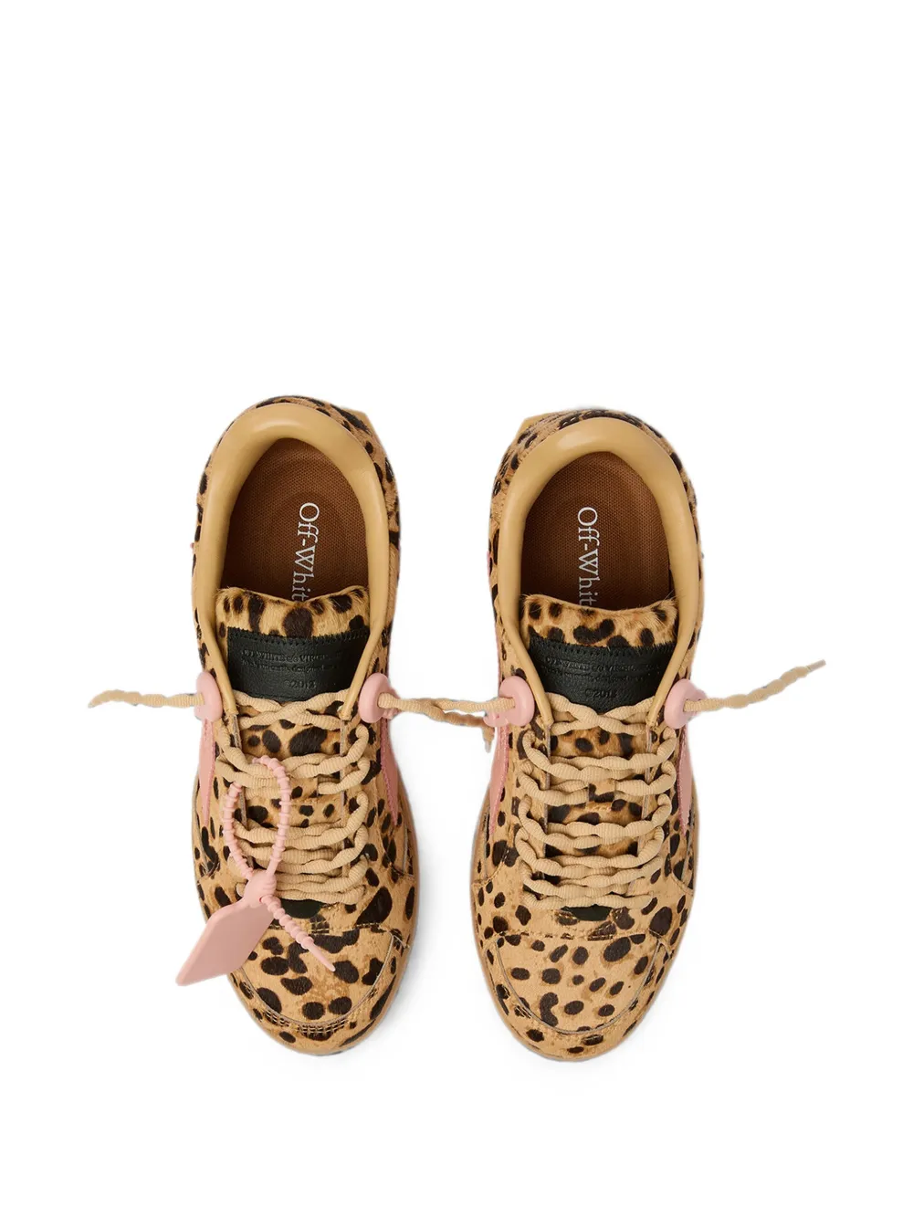 Off-White End Of Play sneakers met luipaardprint Beige