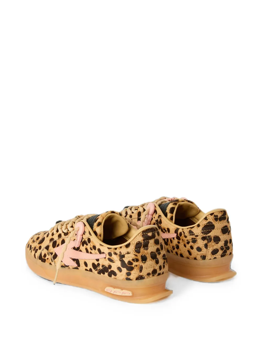 Off-White End Of Play sneakers met luipaardprint Beige