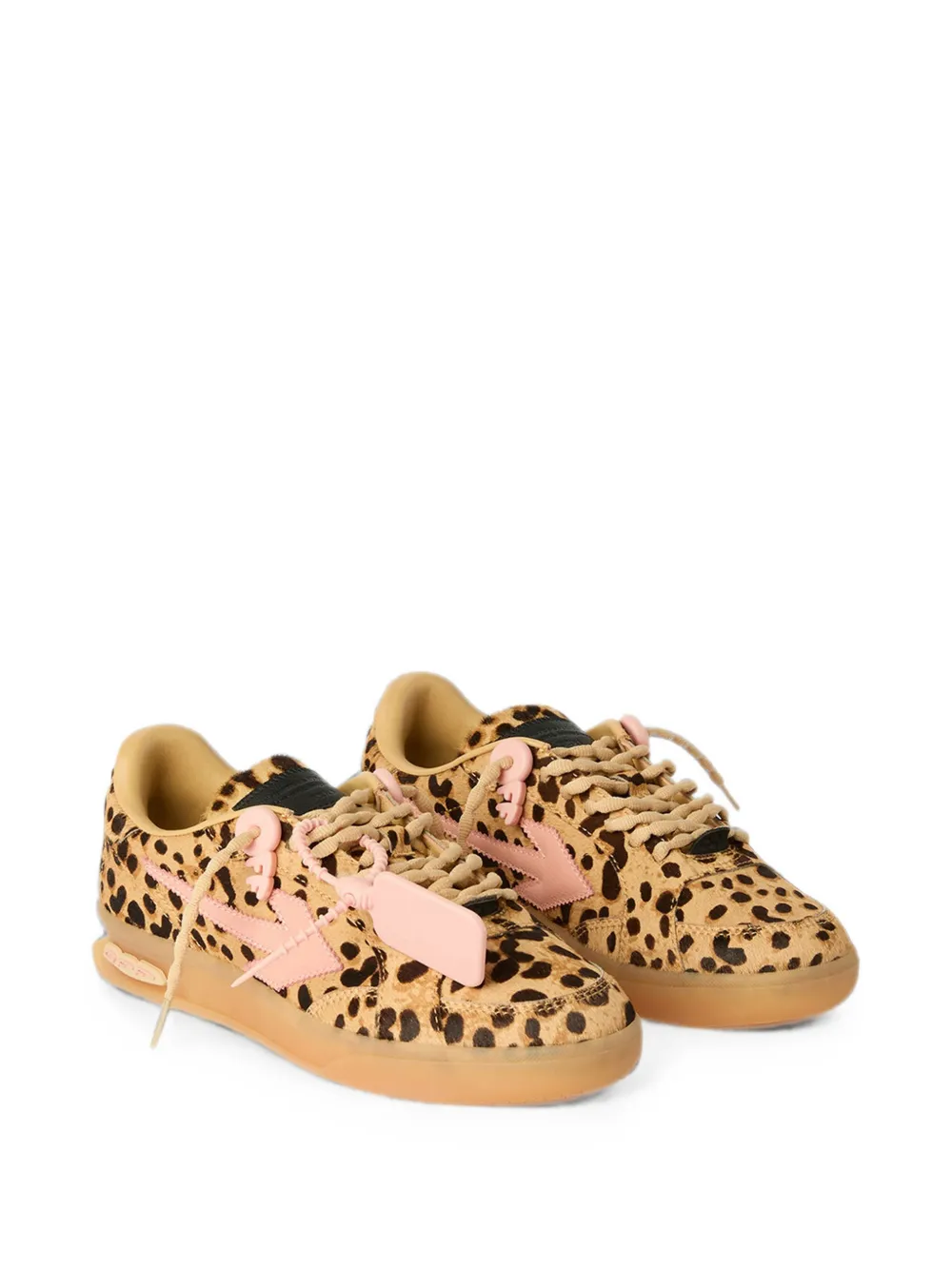 Off-White End Of Play sneakers met luipaardprint Beige