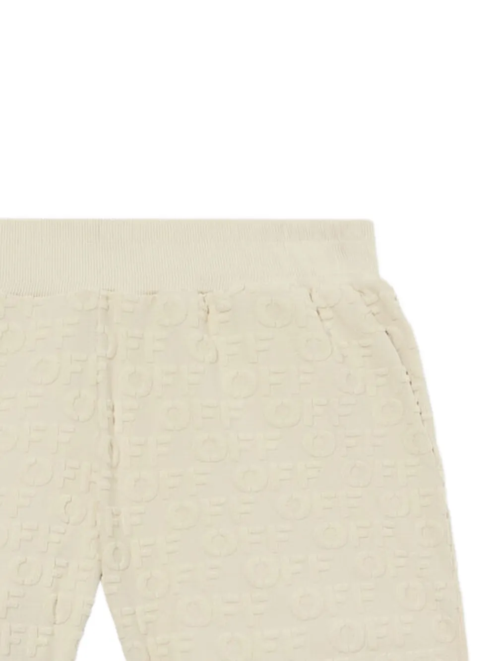 Off-White Shorts met logo-jacquard Beige