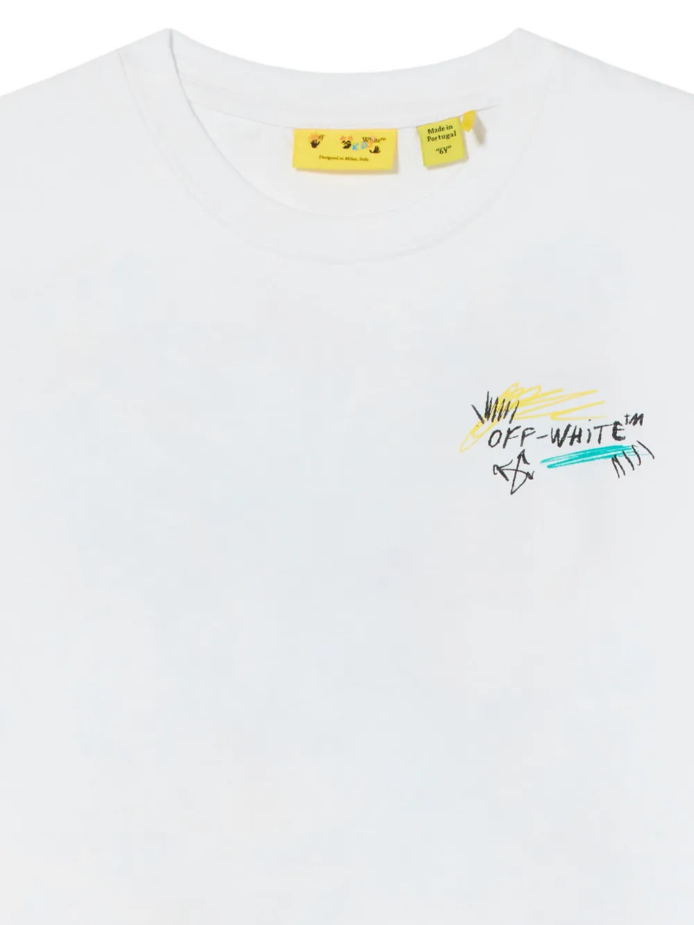 Off-White Kids T-shirt met pijlprint Wit