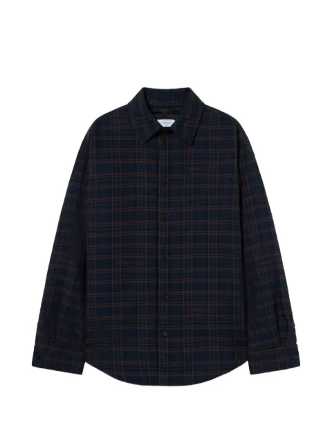 Off-White check flannel padded overshirt