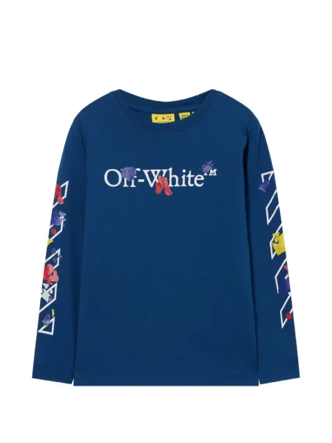 Off-White Kids Bookish Diag Back To School long-sleeve T-shirt