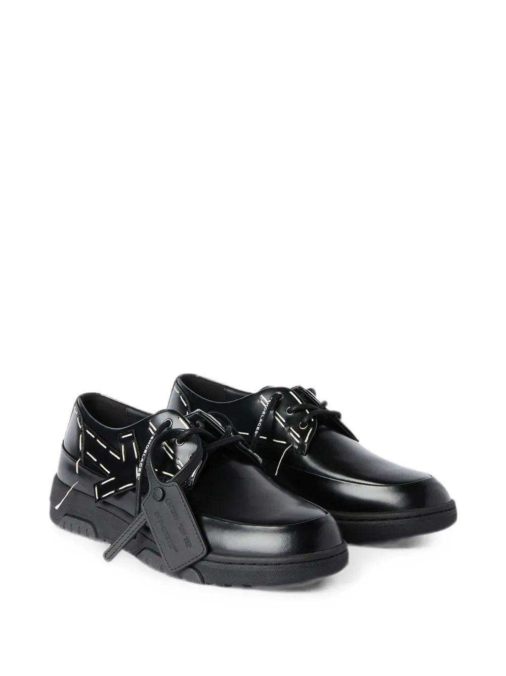 Off-White Out Of Office derby schoenen met contrasterende stiksels Zwart