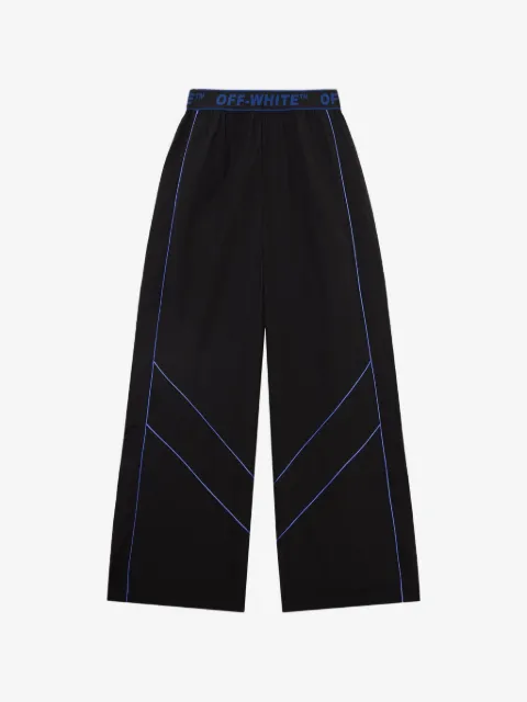 Off-White piped-trim logo-waistband track pants 