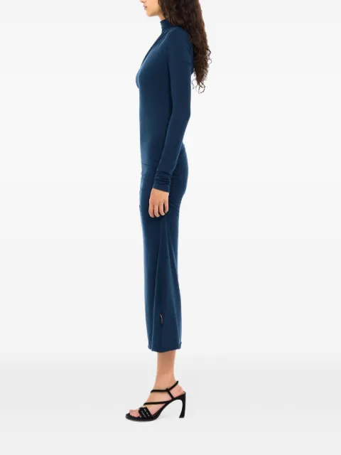 Off-White draped turtleneck midi dress