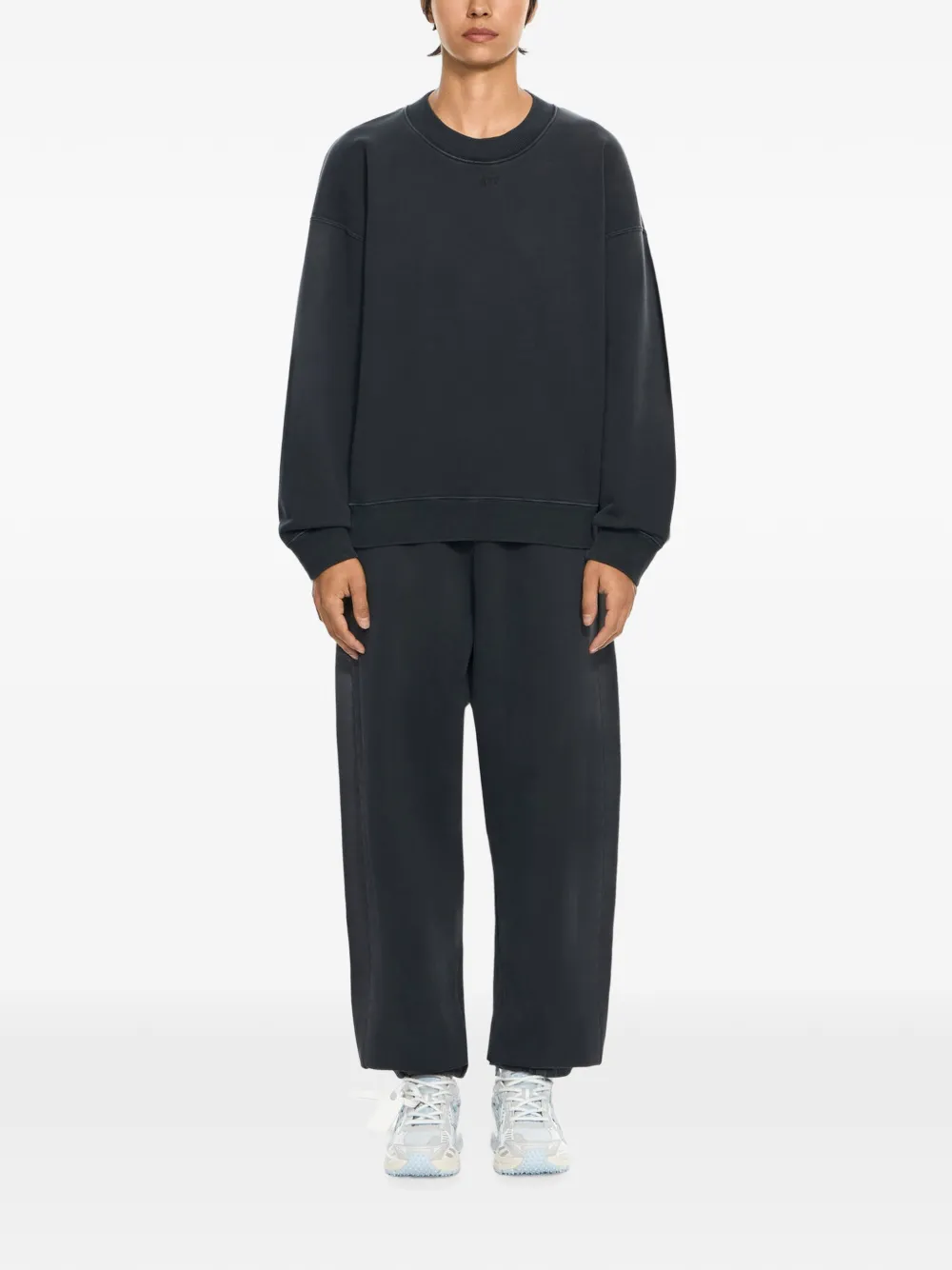 Off-White Laundry Off Stamp oversized sweater met ronde hals Grijs