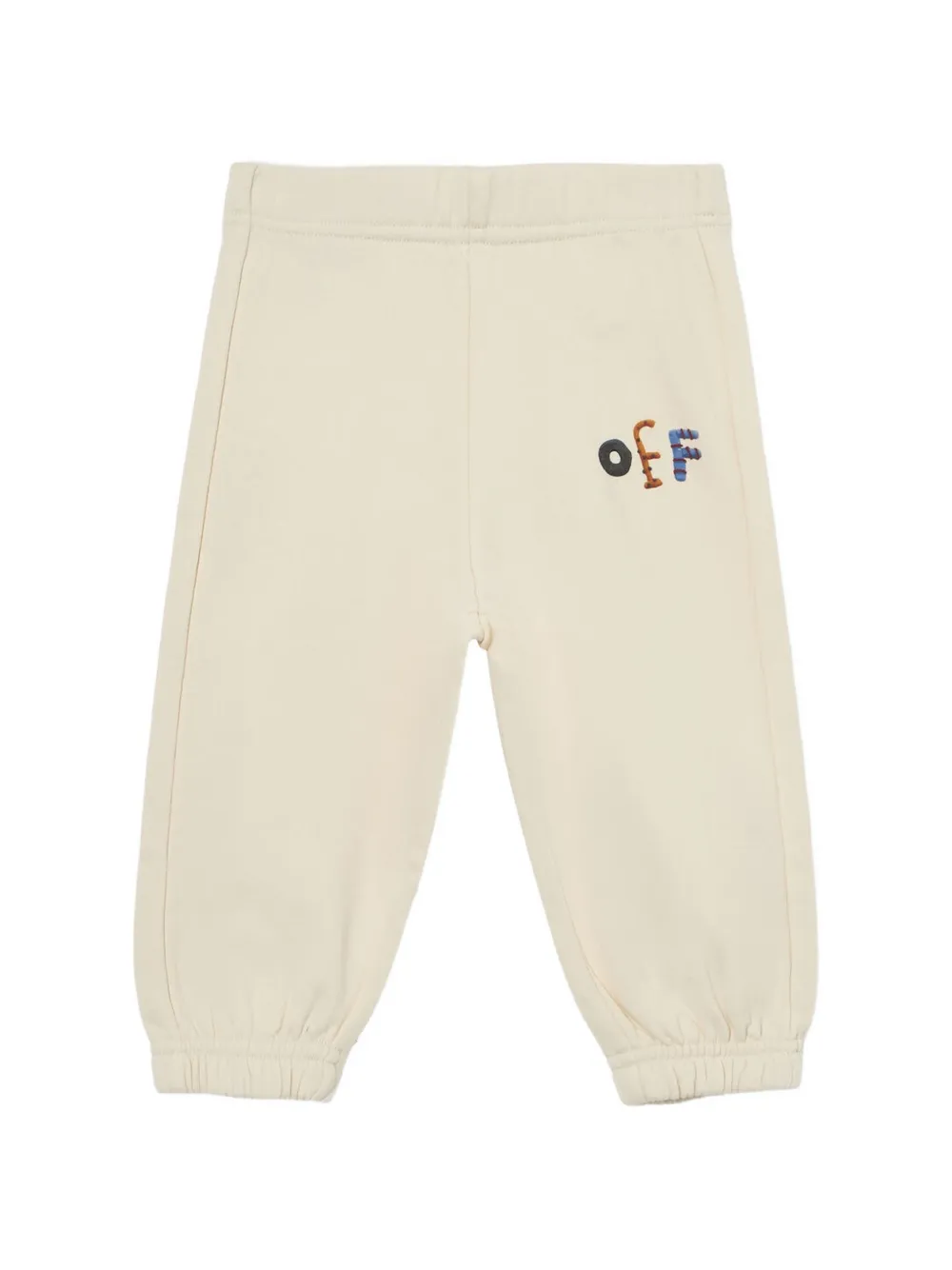 Off-White Kids Logo Pongo track pants Beige