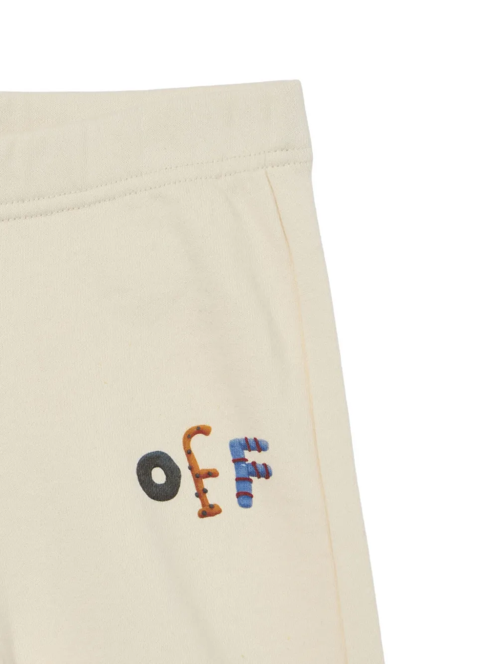 Off-White Kids Logo Pongo track pants Beige