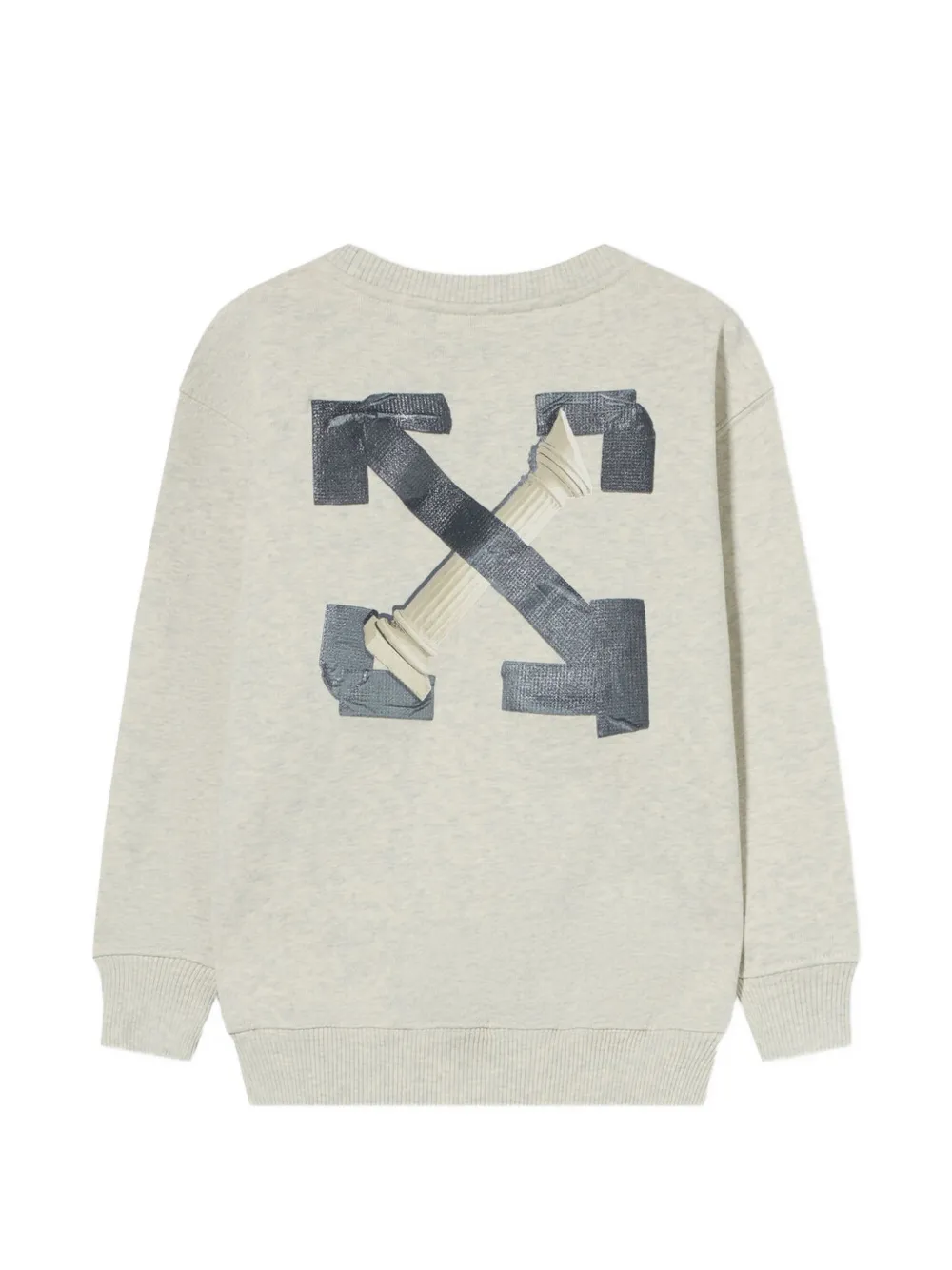 Off-White Kids Arrow Tape sweater Grijs
