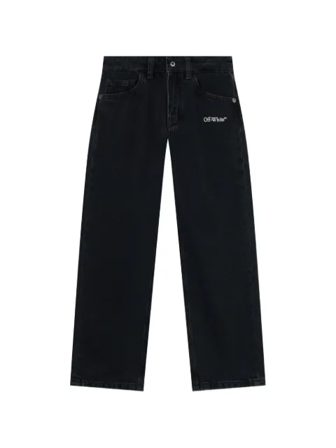 Off-White Kids Diagonal Marker jeans