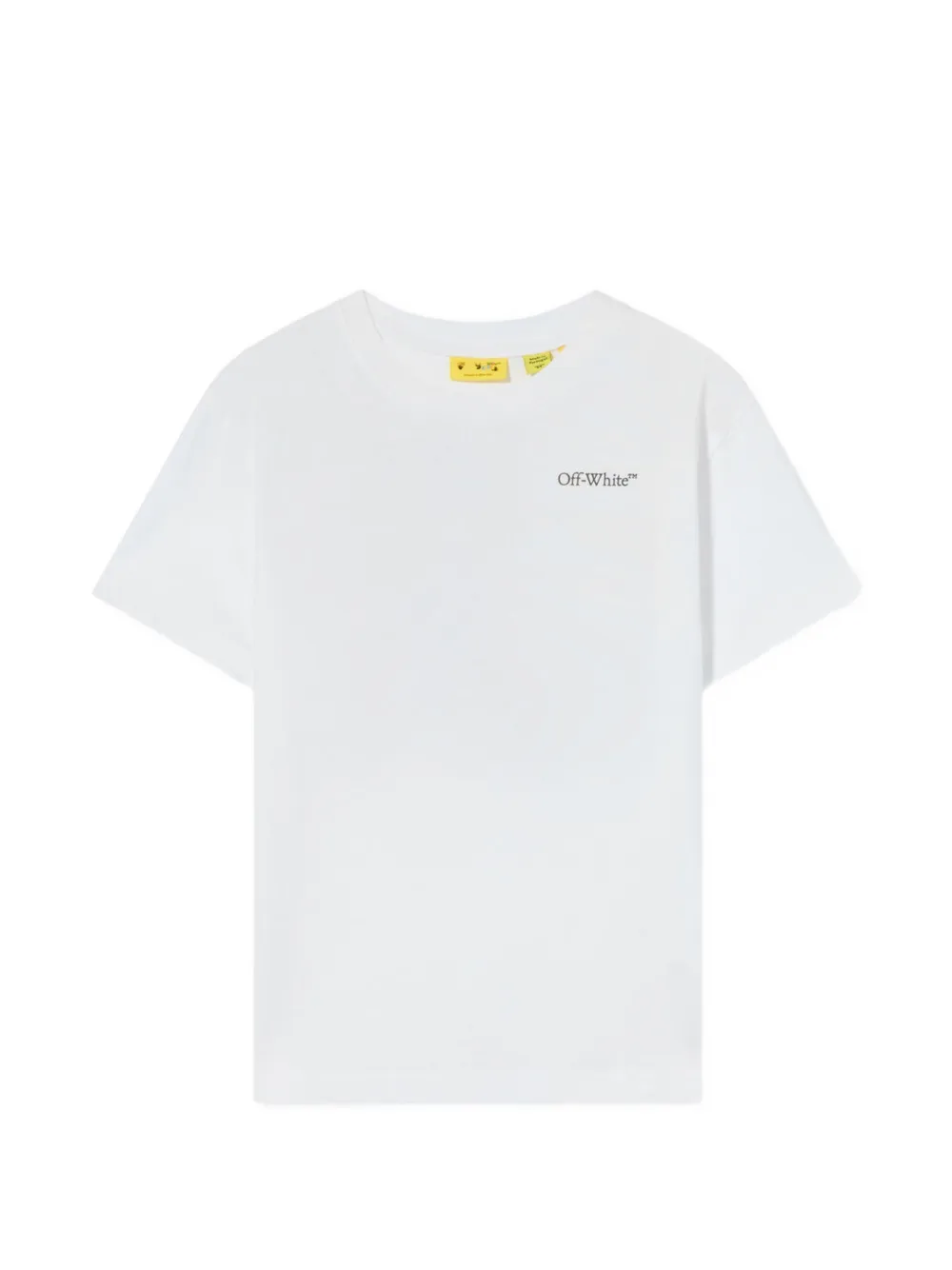 Off-White Kids Arrow Monogram logo-print T-shirt - Bianco