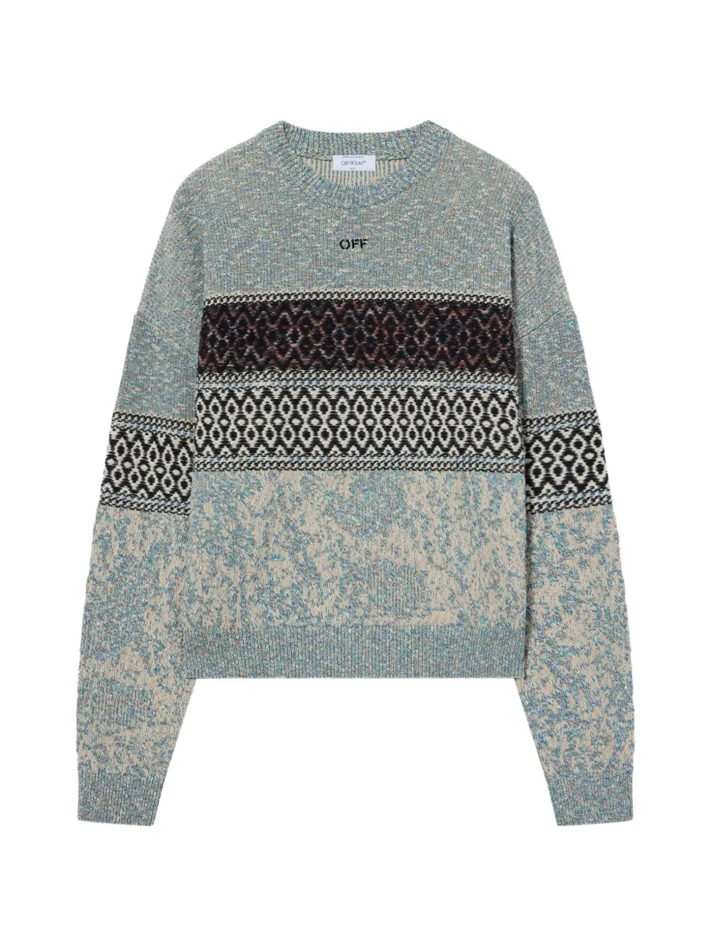 Off-White Persian Arrow knit sweater - Blu