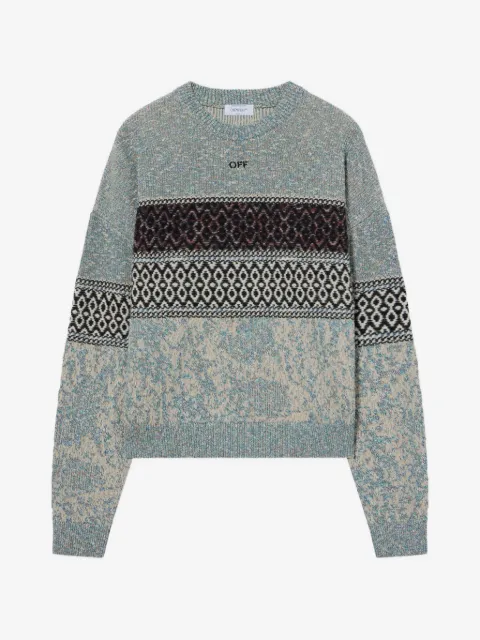 Off-White Arrows intarsia-knit sweater
