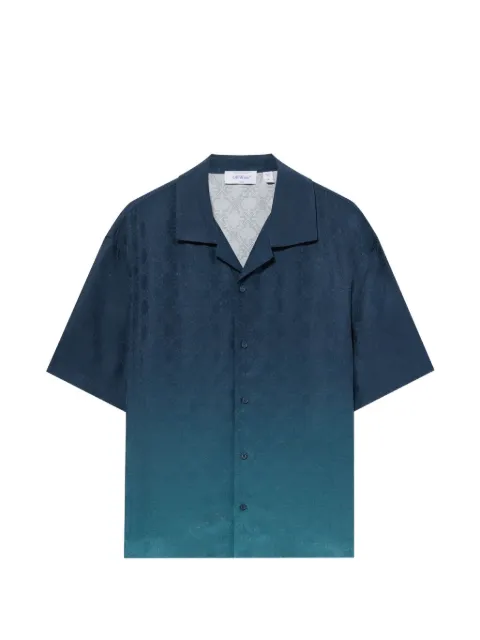 Off-White Arrow Monogram jacquard bowling shirt