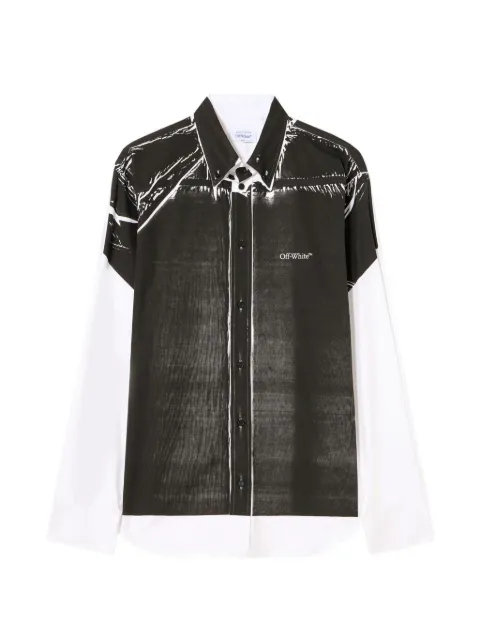 Off-White Negative Bookish poplin shirt