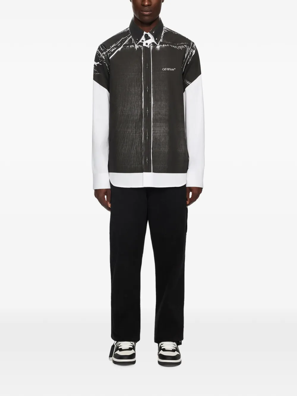 Off-White Negative Bookish regular shirt Wit